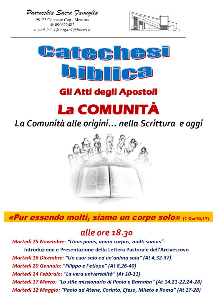 Catechesi biblica - Gli Atti degli Apostoli