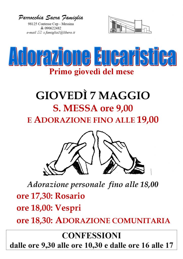 Adorazione Eucaristica - primo giovedì del mese