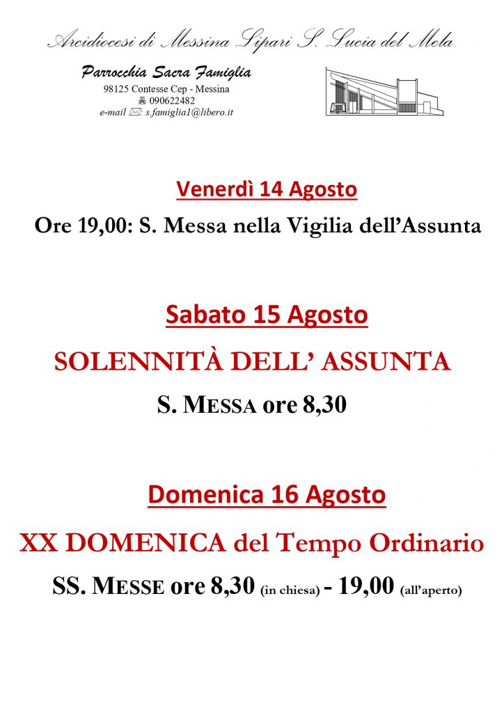 Solennità dell'Assunta